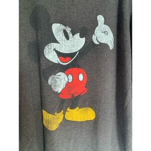 Disney Mickey Mouse distressed gray t-shirt 2XL GUC